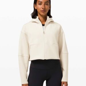 Lululemon Soft Oversized Zip Hoodie White Opal XS/S NWT